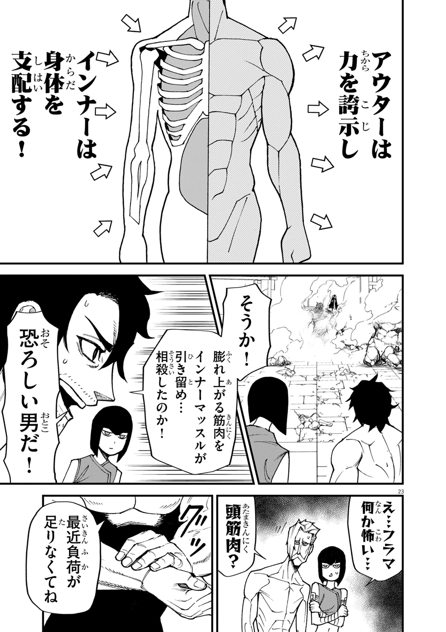ゲーム悪役貴族に転生した俺は、チート筋肉で無双する 第44話 - Page 23