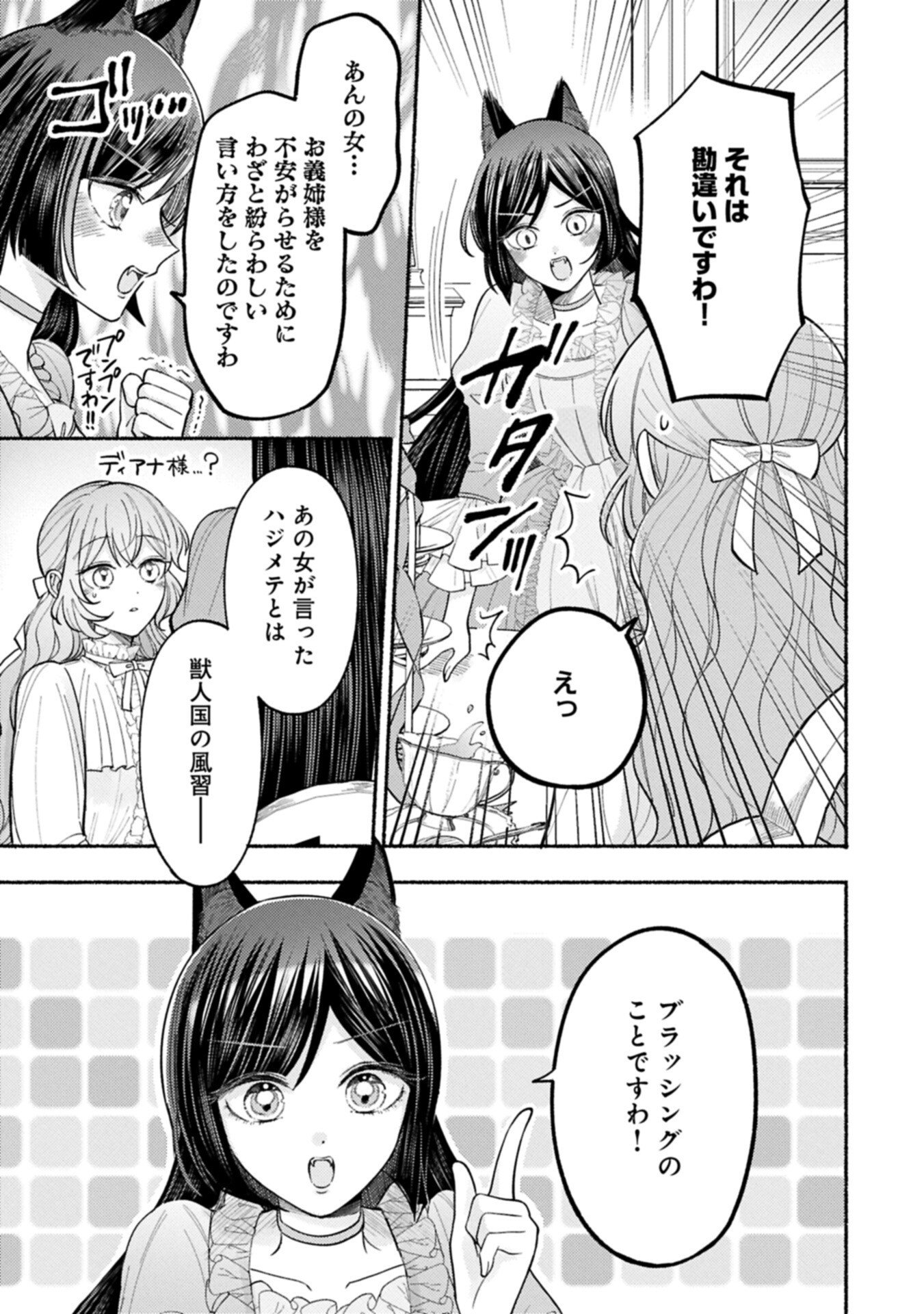 聖女の妹の尻拭いを仰せつかった、ただの侍女でございます 謝罪先の獣人国で何故か黒狼陛下に求愛されました 第21.1話 - Page 13