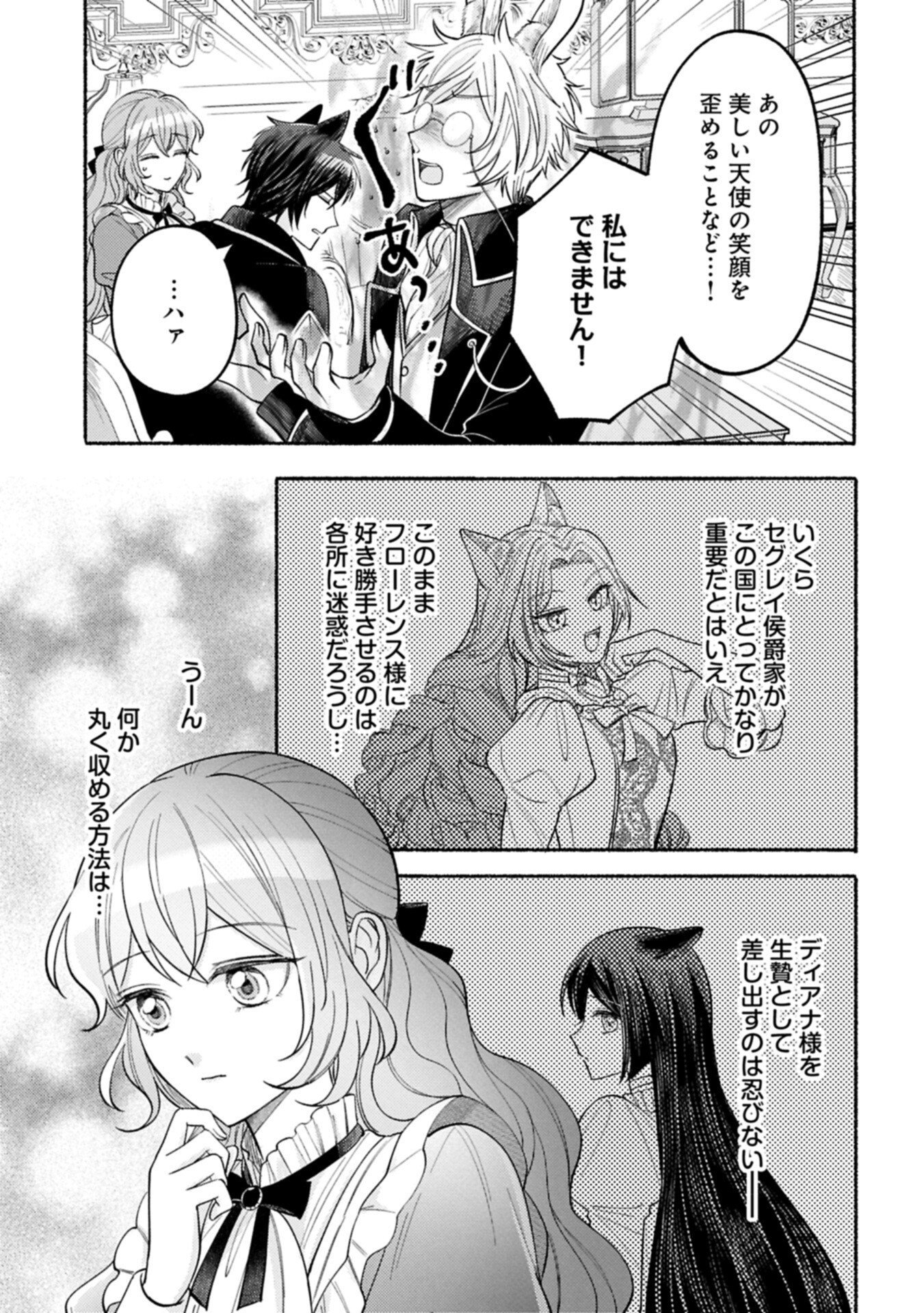 聖女の妹の尻拭いを仰せつかった、ただの侍女でございます 謝罪先の獣人国で何故か黒狼陛下に求愛されました 第21.2話 - Page 17