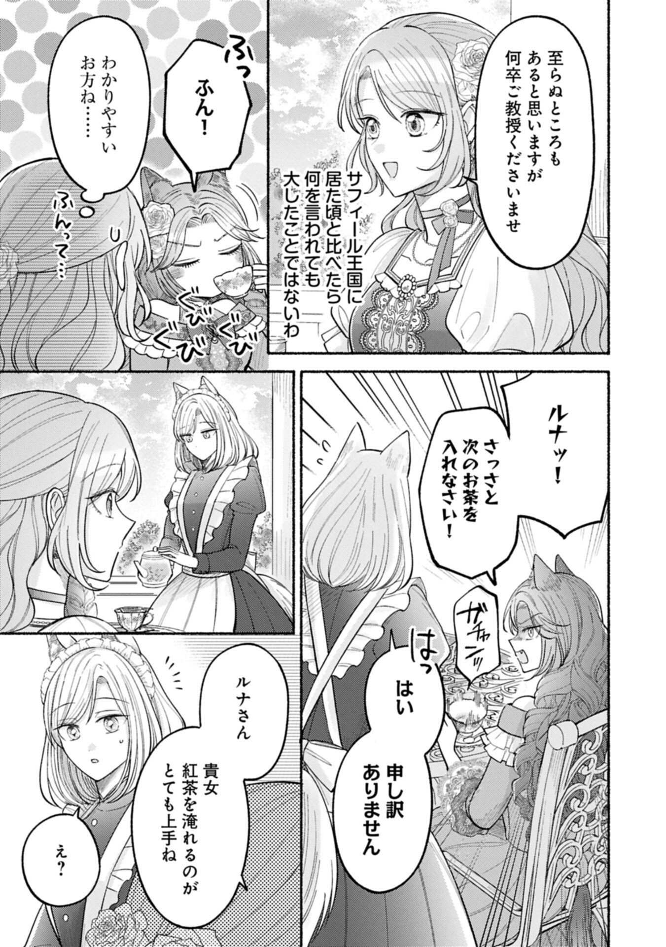 聖女の妹の尻拭いを仰せつかった、ただの侍女でございます 謝罪先の獣人国で何故か黒狼陛下に求愛されました 第22.1話 - Page 3