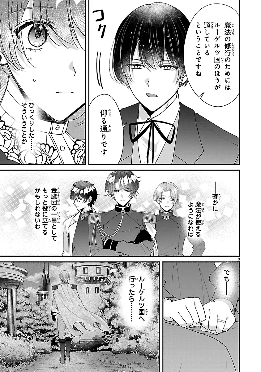 俺様王太子に拾われた崖っぷち令嬢、お飾り側妃になる はずが溺愛されています 第19話 - Page 3