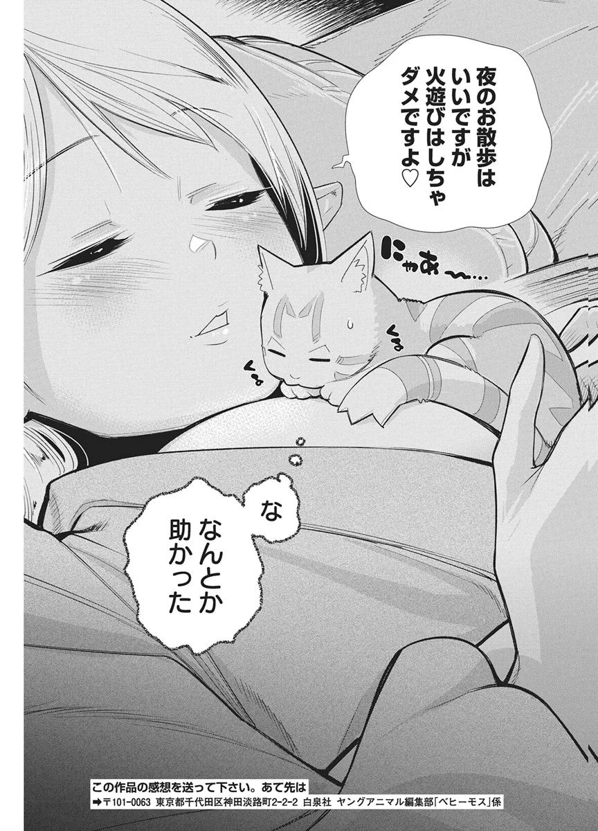 ランクモンスターの《ベヒーモス》だけどネコと間違われてエルフ娘の騎士として暮らしています 第90話 - Page 19