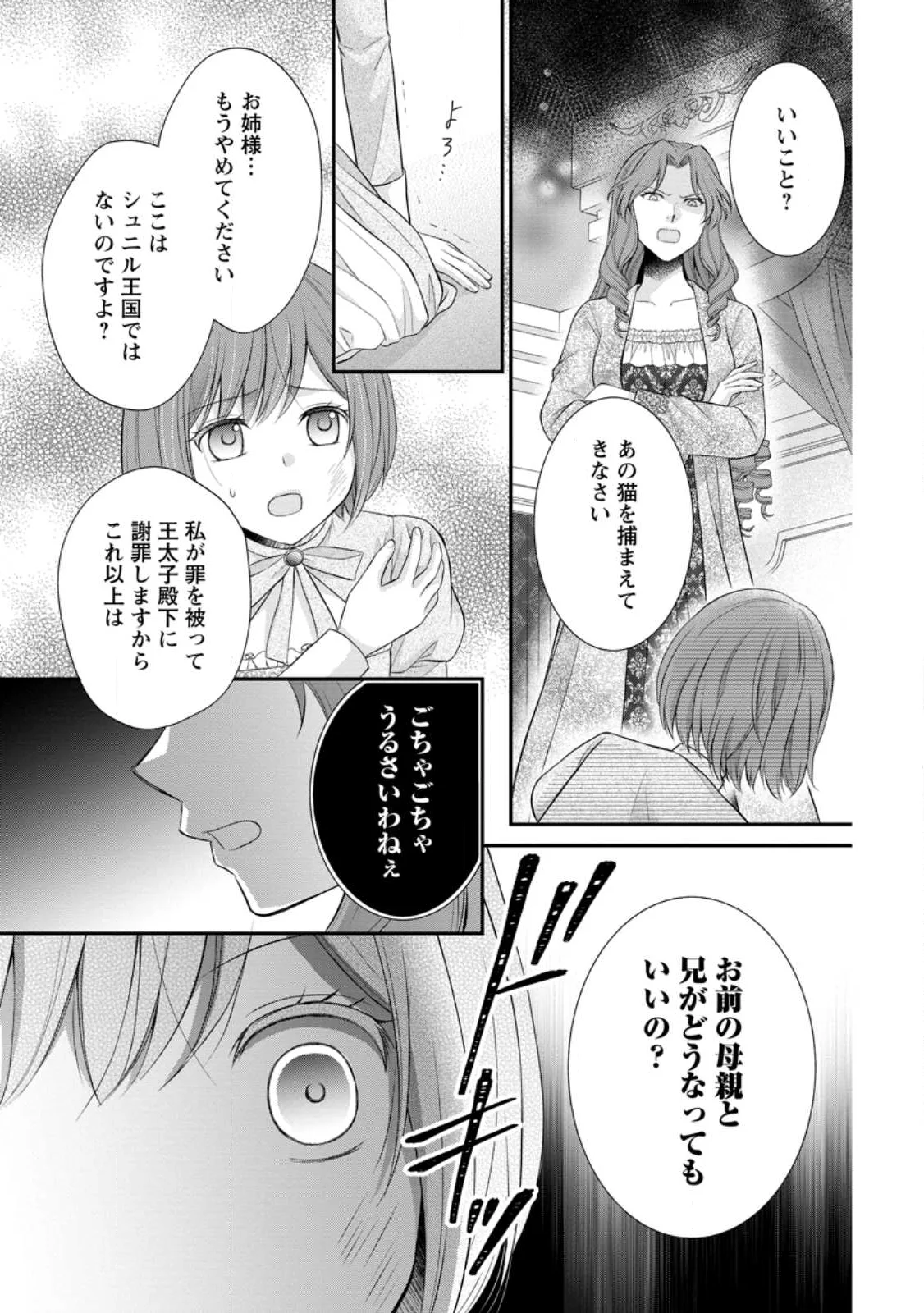 呪いで猫にされた悪女、王太子に拾われる。 第22.1話 - Page 3